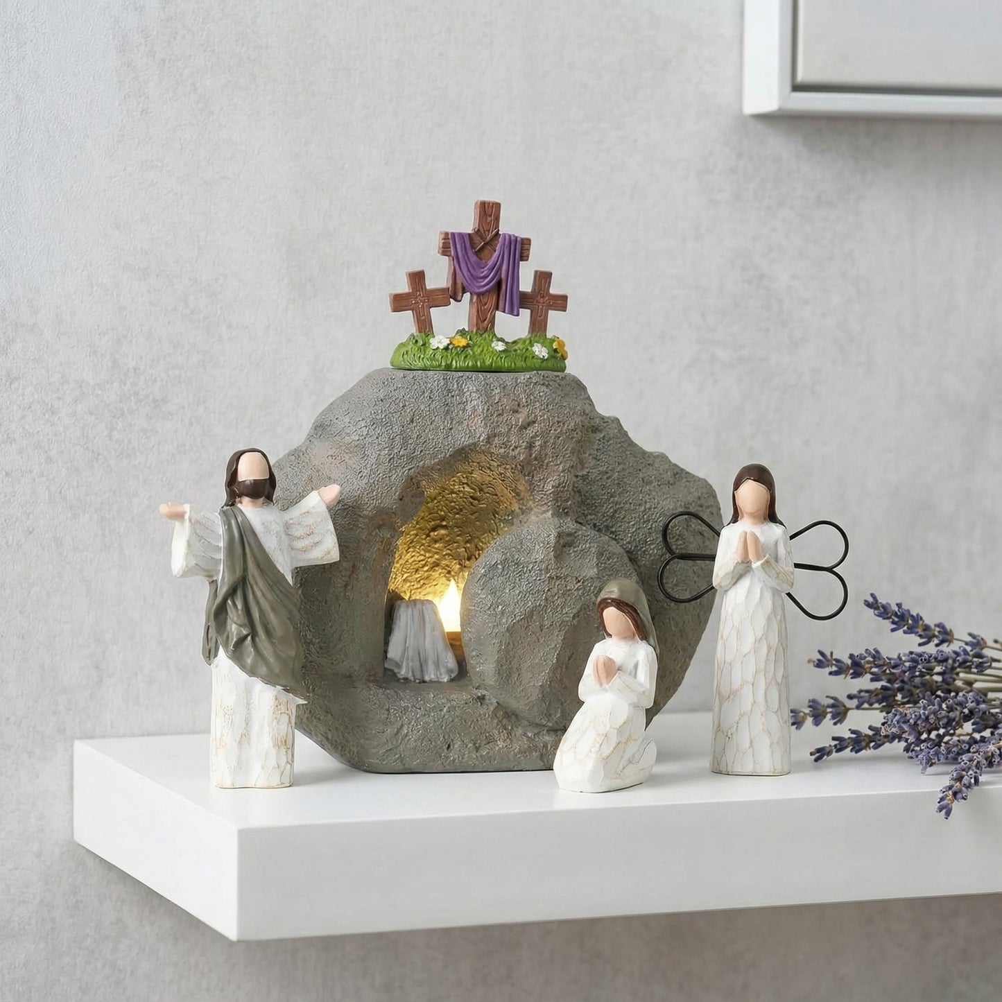 🎁Flash Sale 🎁 Resurrection Light Empty Tomb Easter Scene