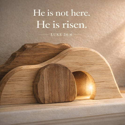 🎁Last Day 60% OFF🔥 - The Wooden Resurrection Cross & Empty Tomb That Reminds Your Family What Easter Is Really About