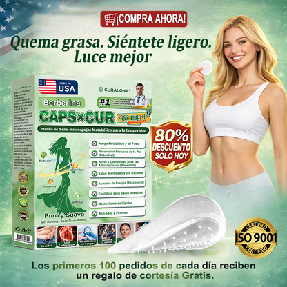 🔥 Parches de Microneedles 10 en 1 Mejorados de Curalona® — Sinergia de Berberina y NAD+ para favorecer la salud metabólica, promover la renovación cutánea y aliviar las molestias articulares — Resultados visibles en 7 días