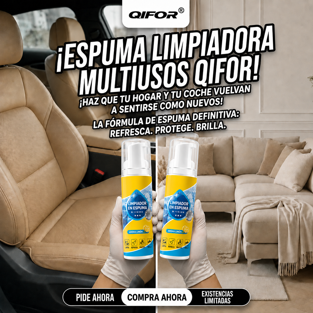 Último día – 80% de descuento 🔥 Espuma limpiadora multiusos 4 en 1