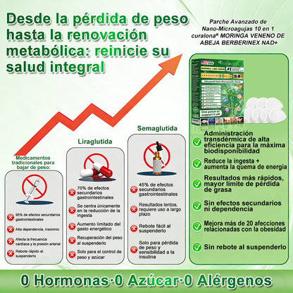 Tienda Oficial de EE. UU. 🇺🇸 | 🧑‍⚕️🩺 Curalona® Moringa · Berberina × NAD+ Parche de Nano-Microagujas Avanzado 10 en 1 — Una vez al día, resultados visibles en 7 días