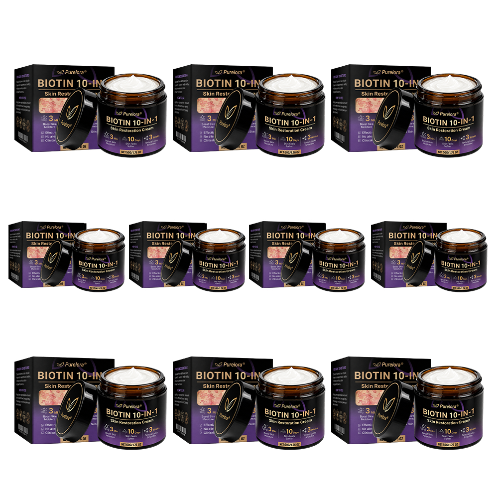 Fabricado y enviado desde EE. UU. 🍁 Purelora® Crema Reparadora de la Piel con Biotina 10 en 1 — Último día de oferta: 75% de descuento