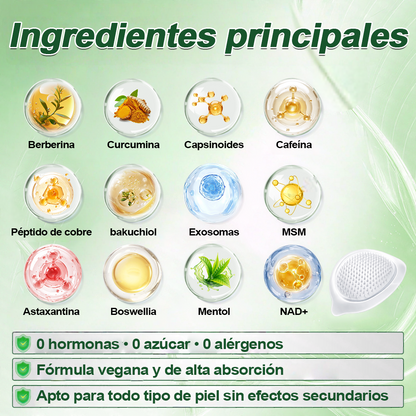🔥 Parches de Microneedles 10 en 1 Mejorados de Curalona® — Sinergia de Berberina y NAD+ para favorecer la salud metabólica, promover la renovación cutánea y aliviar las molestias articulares — Resultados visibles en 7 días