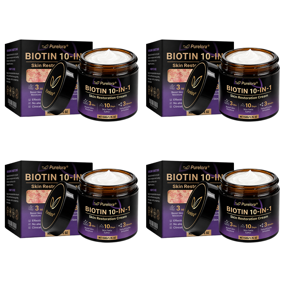 Fabricado y enviado desde EE. UU. 🍁 Purelora® Crema Reparadora de la Piel con Biotina 10 en 1 — Último día de oferta: 75% de descuento