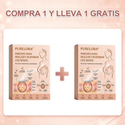 【Tienda Oficial】Purelora® Parche 5 en 1 para el Levantamiento y Reafirmación del Busto con Aceite de Bakuchiol