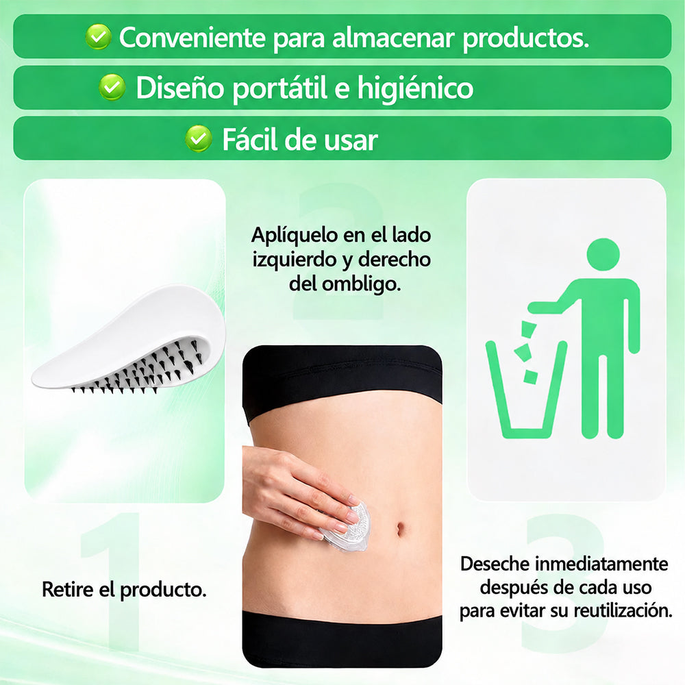 Tienda Oficial Insignia de la Marca | Parche Adelgazante de Nanagujas de Fósforo Negro Curalona® — Fórmula 12 en 1: Berberina + NMN + Vinagre de Sidra de Manzana | Promueve la quema de grasa | ¡Resultados visibles en solo 7 días!