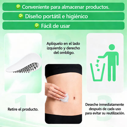 Tienda Oficial Insignia de la Marca | Parche Adelgazante de Nanagujas de Fósforo Negro Curalona® — Fórmula 12 en 1: Berberina + NMN + Vinagre de Sidra de Manzana | Promueve la quema de grasa | ¡Resultados visibles en solo 7 días!