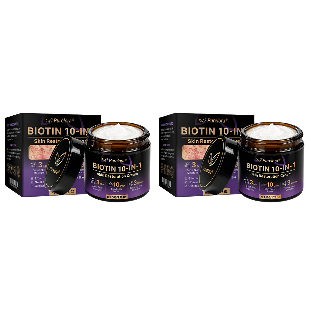 Fabricado y enviado desde EE. UU. 🍁 Purelora® Crema Reparadora de la Piel con Biotina 10 en 1 — Último día de oferta: 75% de descuento
