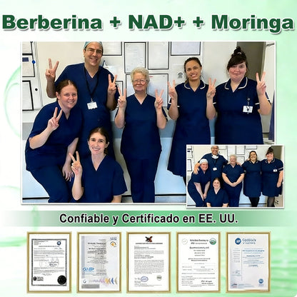 Tienda Oficial de EE. UU. 🇺🇸 | 🧑‍⚕️🩺 Curalona® Moringa · Berberina × NAD+ Parche de Nano-Microagujas Avanzado 10 en 1 — Una vez al día, resultados visibles en 7 días