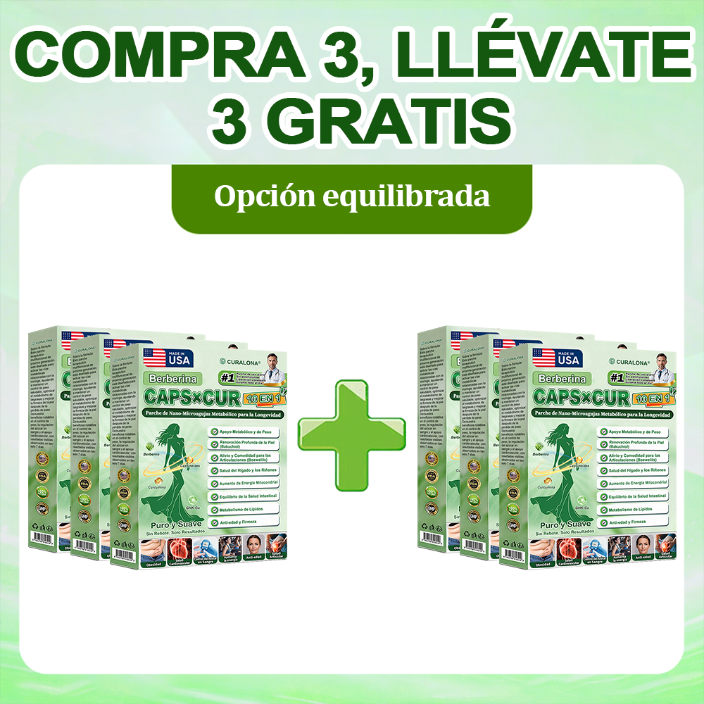 🔥 Parches de Microneedles 10 en 1 Mejorados de Curalona® — Sinergia de Berberina y NAD+ para favorecer la salud metabólica, promover la renovación cutánea y aliviar las molestias articulares — Resultados visibles en 7 días