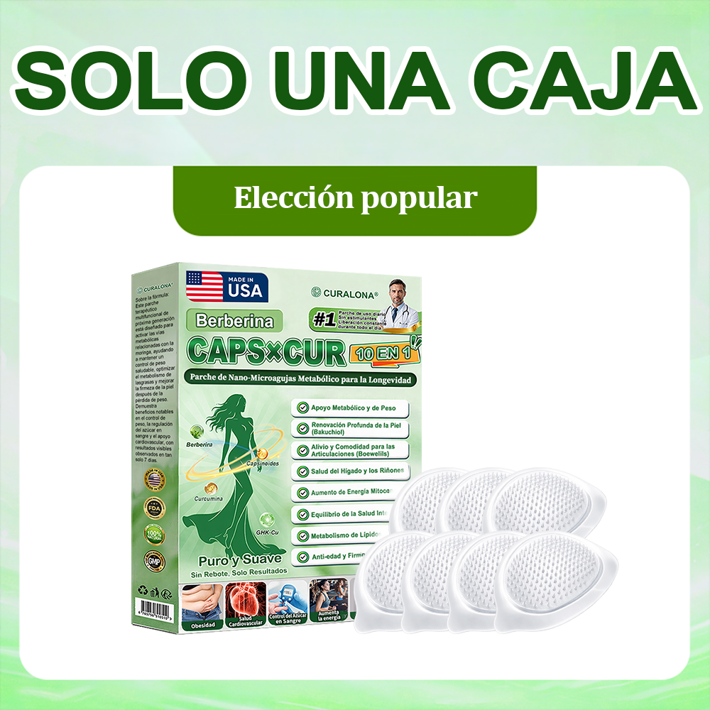 🔥 Parches de Microneedles 10 en 1 Mejorados de Curalona® — Sinergia de Berberina y NAD+ para favorecer la salud metabólica, promover la renovación cutánea y aliviar las molestias articulares — Resultados visibles en 7 días