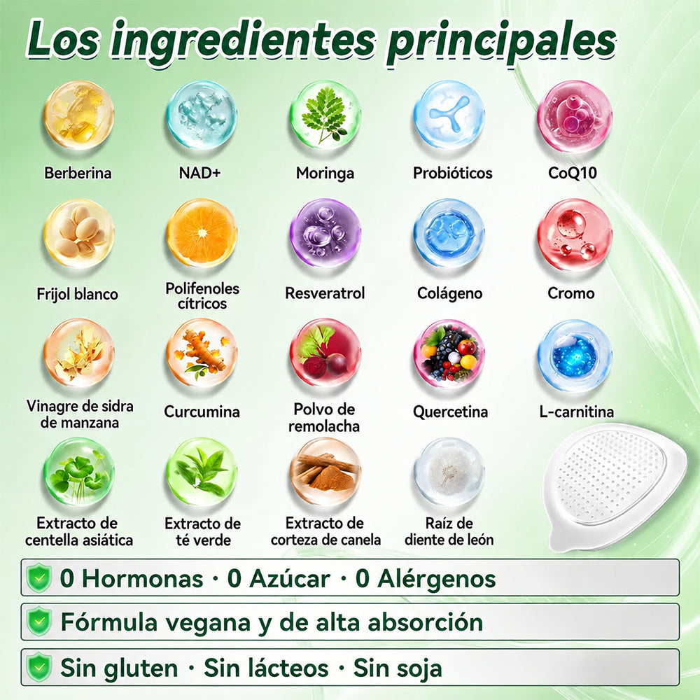 Tienda Oficial de EE. UU. 🇺🇸 | 🧑‍⚕️🩺 Curalona® Moringa · Berberina × NAD+ Parche de Nano-Microagujas Avanzado 10 en 1 — Una vez al día, resultados visibles en 7 días