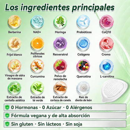 Tienda Oficial de EE. UU. 🇺🇸 | 🧑‍⚕️🩺 Curalona® Moringa · Berberina × NAD+ Parche de Nano-Microagujas Avanzado 10 en 1 — Una vez al día, resultados visibles en 7 días