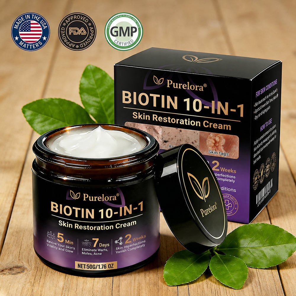 Made and Shipped from the USA 🍁 Purelora® Biotin 10-in-1 Skin Repair Cream — Last Day of Sale: 75% Off