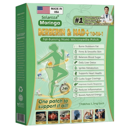 Official Solaroza® Centre | 🌎️ High-Precision 10-in-1 Weight Loss Patch with Berberine & NAD+