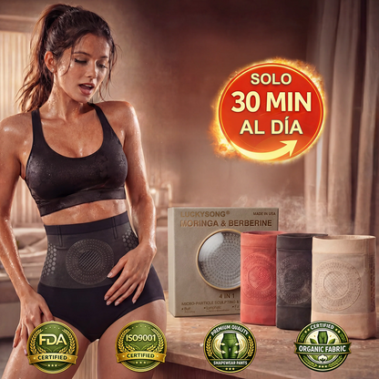 Tienda Oficial de la Marca | 𝓵𝓾𝓬𝓴𝔂𝓼𝓸𝓷𝓰® 2026 Pantalones Cortos Moldeadores y Quema-Grasas 4-en-1 con Moringa y Berberina
