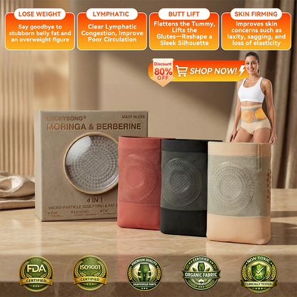 Tienda Oficial de la Marca | 𝓵𝓾𝓬𝓴𝔂𝓼𝓸𝓷𝓰® 2026 Pantalones Cortos Moldeadores y Quema-Grasas 4-en-1 con Moringa y Berberina