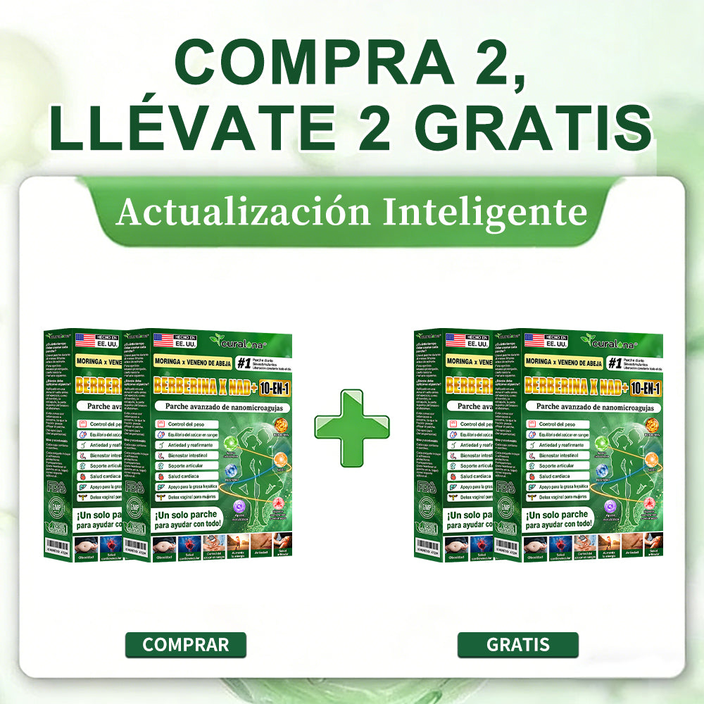 Tienda Oficial de EE. UU. 🇺🇸 | 🧑‍⚕️🩺 Curalona® Moringa · Berberina × NAD+ Parche de Nano-Microagujas Avanzado 10 en 1 — Una vez al día, resultados visibles en 7 días