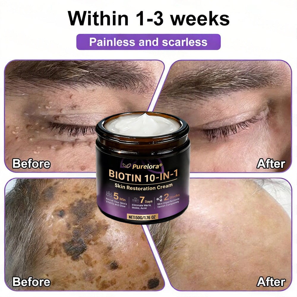 Made and Shipped from the USA 🍁 Purelora® Biotin 10-in-1 Skin Repair Cream — Last Day of Sale: 75% Off