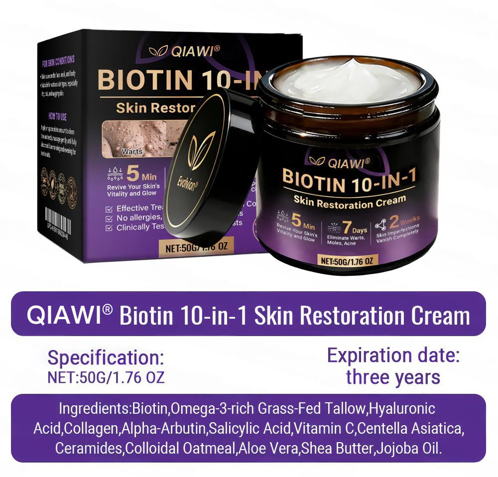 Made and Shipped from the USA 🍁 Purelora® Biotin 10-in-1 Skin Repair Cream — Last Day of Sale: 75% Off