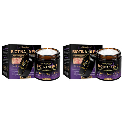 Fabricado y enviado desde EE. UU. 🍁 Purelora® Crema Reparadora de la Piel con Biotina 10 en 1 — Último día de oferta: 75% de descuento