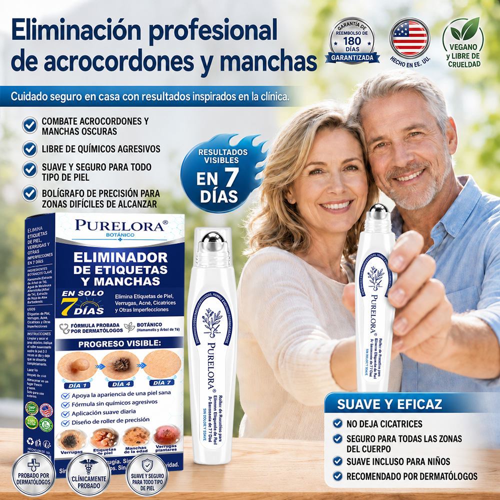 PURELORA®👩‍⚕️ Eliminación de imperfecciones sin dolor y sin cicatrices mediante rodillo.