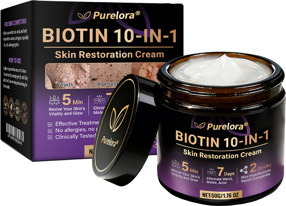 Made and Shipped from the USA 🍁 Purelora® Biotin 10-in-1 Skin Repair Cream — Last Day of Sale: 75% Off