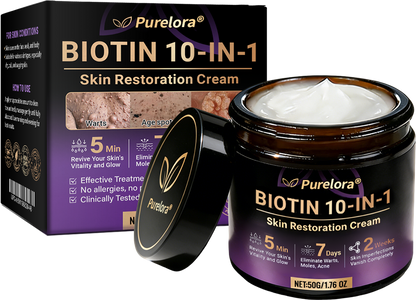 Made and Shipped from the USA 🍁 Purelora® Biotin 10-in-1 Skin Repair Cream — Last Day of Sale: 75% Off