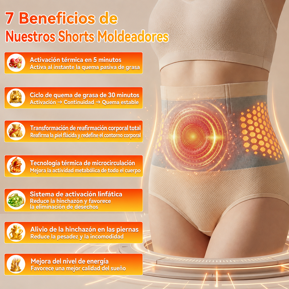 Tienda Oficial de la Marca | 𝓵𝓾𝓬𝓴𝔂𝓼𝓸𝓷𝓰® 2026 Pantalones Cortos Moldeadores y Quema-Grasas 4-en-1 con Moringa y Berberina
