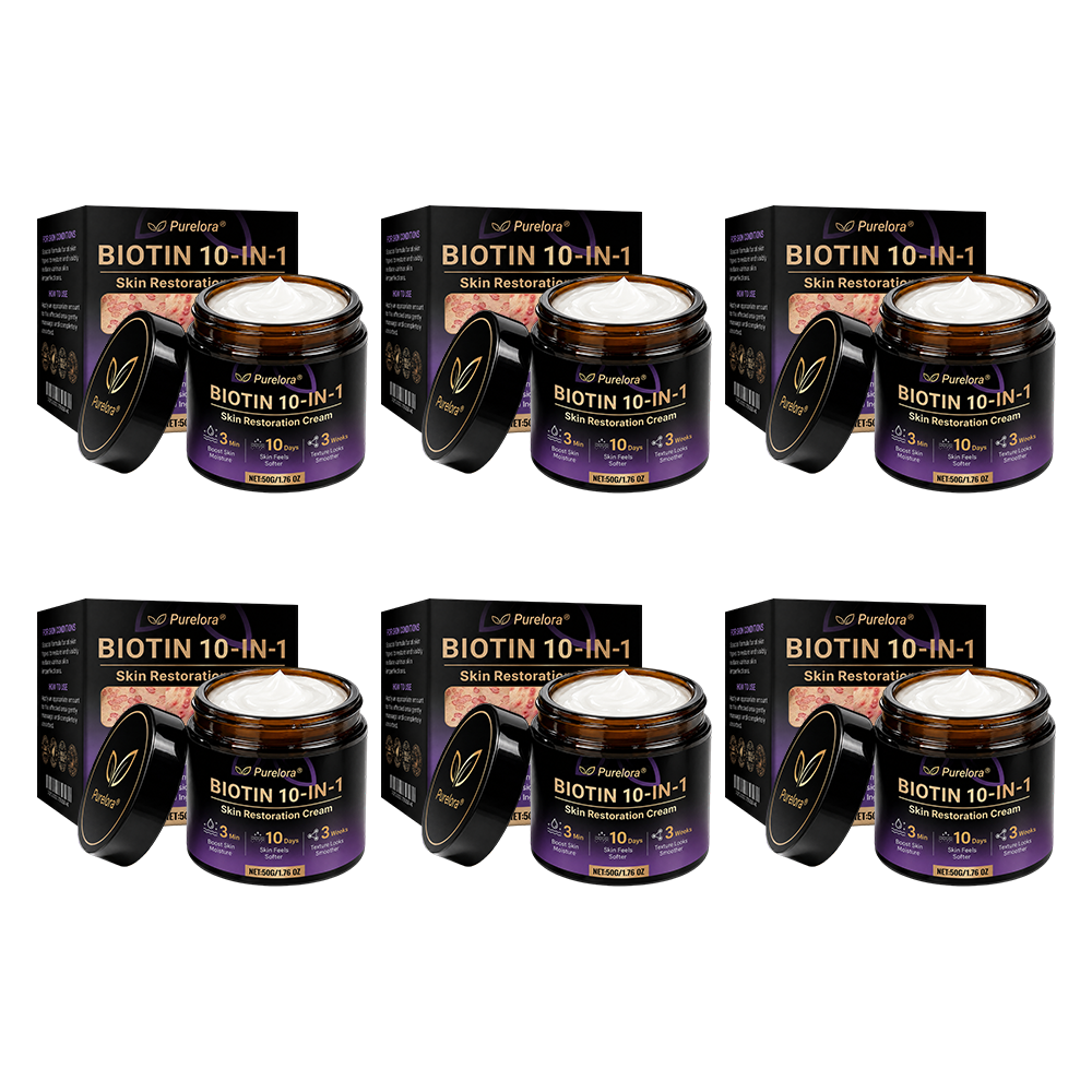 Fabricado y enviado desde EE. UU. 🍁 Purelora® Crema Reparadora de la Piel con Biotina 10 en 1 — Último día de oferta: 75% de descuento