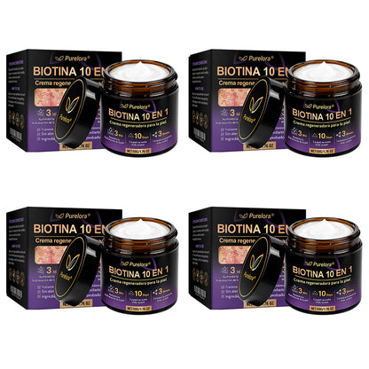 Fabricado y enviado desde EE. UU. 🍁 Purelora® Crema Reparadora de la Piel con Biotina 10 en 1 — Último día de oferta: 75% de descuento