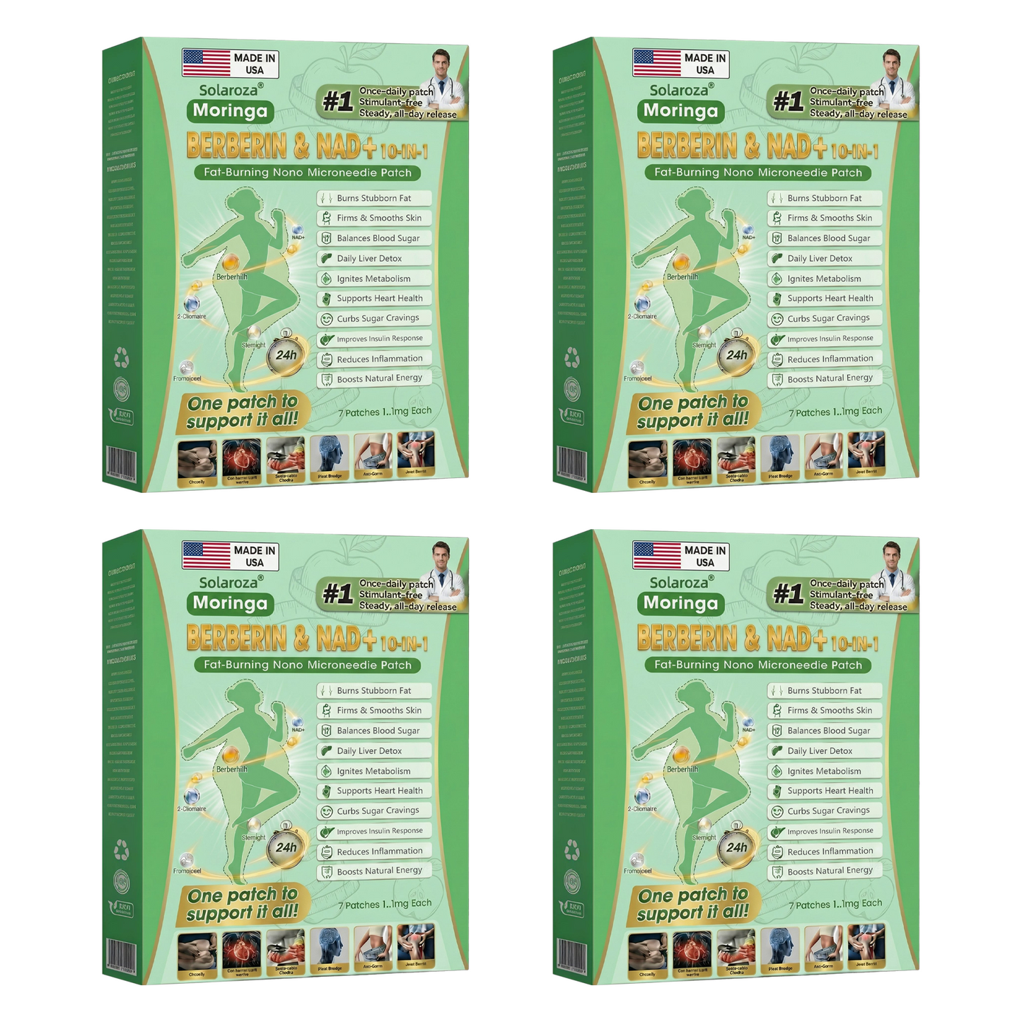 Official Solaroza® Centre | 🌎️ High-Precision 10-in-1 Weight Loss Patch with Berberine & NAD+