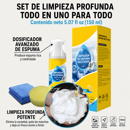 Último día – 80% de descuento 🔥 Espuma limpiadora multiusos 4 en 1