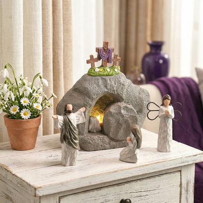 🎁Flash Sale 🎁 Resurrection Light Empty Tomb Easter Scene