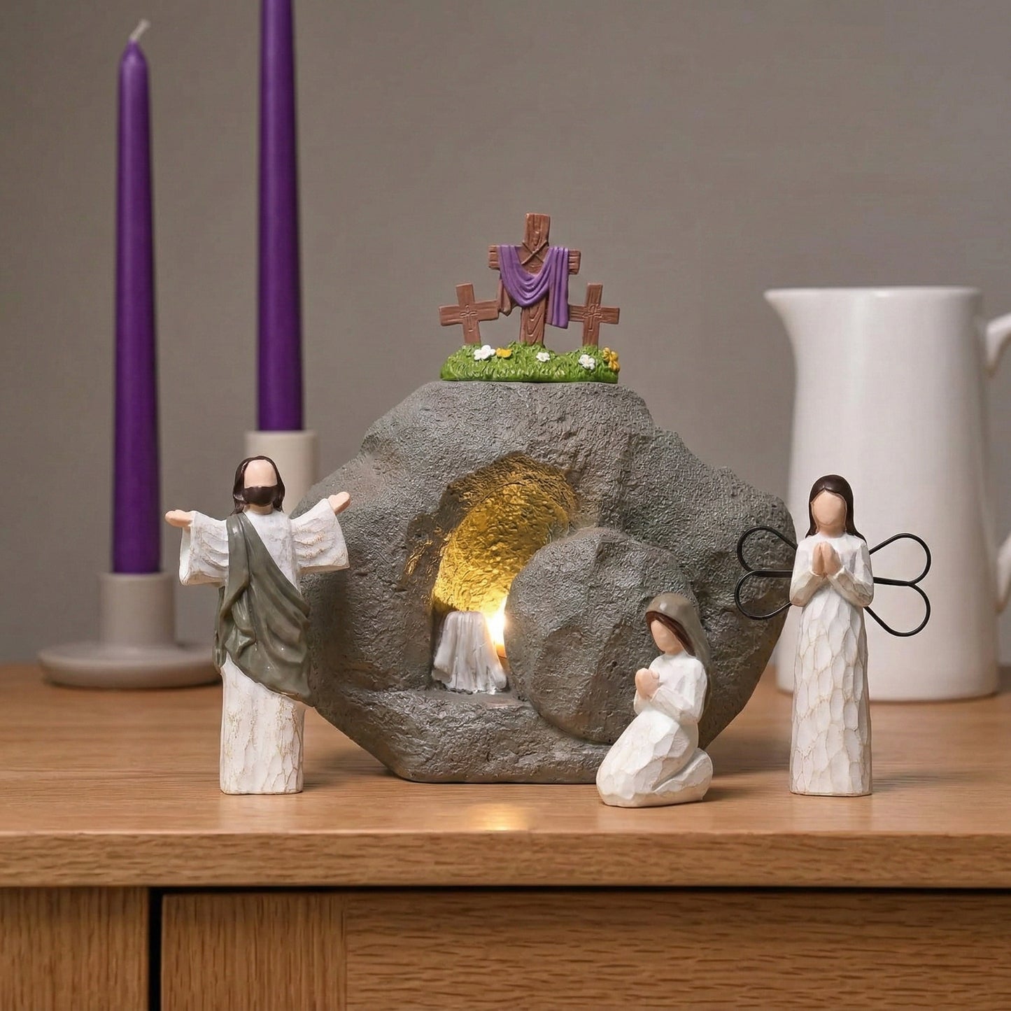 🎁Flash Sale 🎁 Resurrection Light Empty Tomb Easter Scene