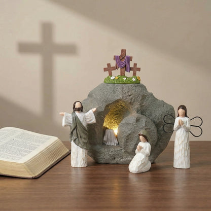 🎁Flash Sale 🎁 Resurrection Light Empty Tomb Easter Scene