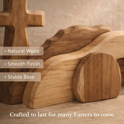 🎁Last Day 60% OFF🔥 - The Wooden Resurrection Cross & Empty Tomb That Reminds Your Family What Easter Is Really About