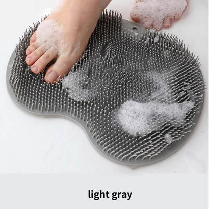 🏆Flash Sale⚡ 50K+ SOLD! Almost Gone-💥Silicone Shower Foot Scrubber Mat,Best gifts