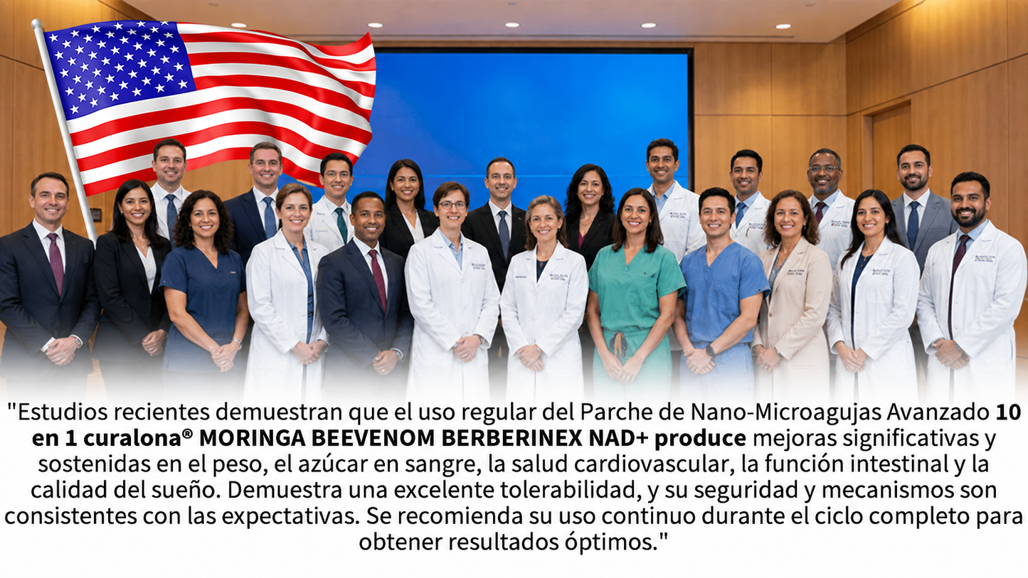 Tienda Oficial de EE. UU. 🇺🇸 | 🧑‍⚕️🩺 Curalona® Moringa · Berberina × NAD+ Parche de Nano-Microagujas Avanzado 10 en 1 — Una vez al día, resultados visibles en 7 días
