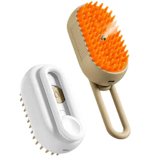 2-in-1 Steam Grooming & Massage Brush