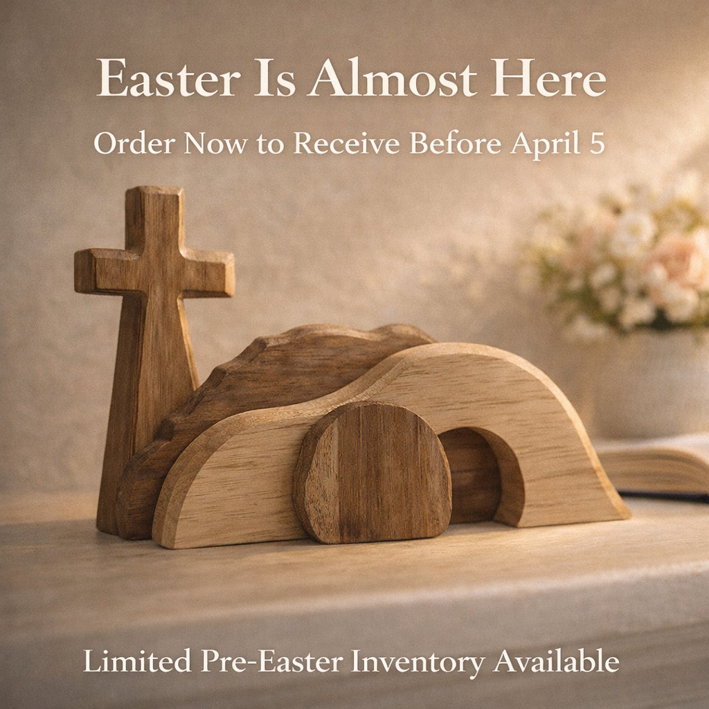 🎁Last Day 60% OFF🔥 - The Wooden Resurrection Cross & Empty Tomb That Reminds Your Family What Easter Is Really About